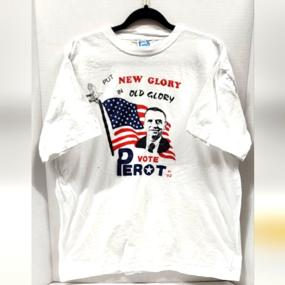 Vintage 90’s Ross Perot Single Stitch Presidential Campaign T-shirt